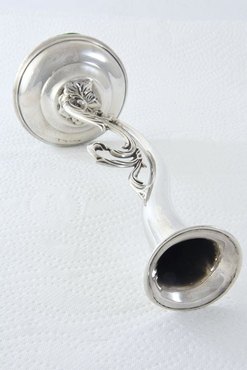 fig 3. Victorian Silver Art Nouveau Posy Vase 1898