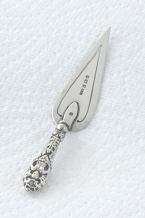 fig 2. Edwardian Silver Bookmark (Trowel) 1904