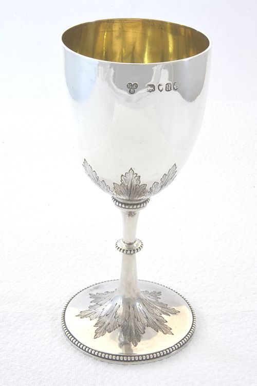 fig 1. Victorian Silver Goblet 1875