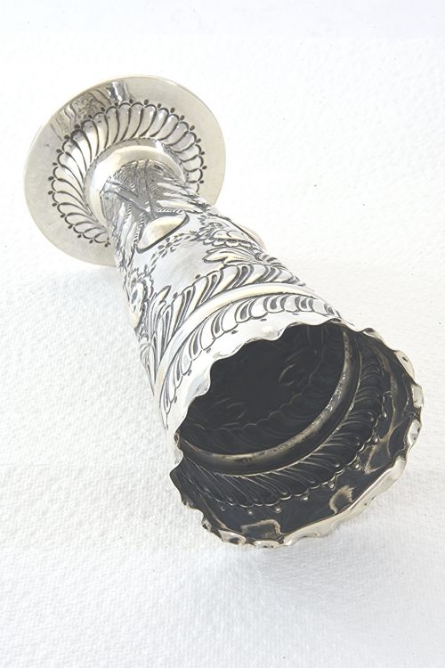 fig 2. Victorian Silver Posy Vase 1898