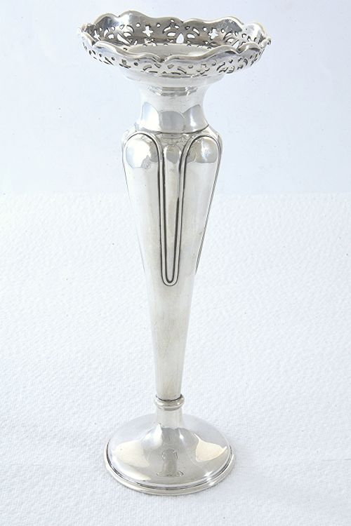 fig 1. Antique Silver Posy Vase 1910
