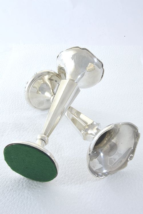 fig 3. Pair of Silver Posy Vases – Chester 1920