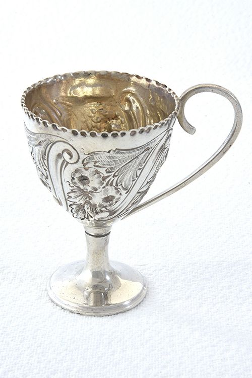 fig 1. Edwardian Silver Egg Cup 1901