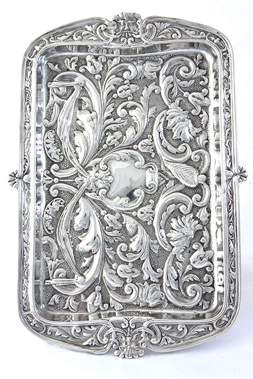 fig 2. Edwardian Silver Dressing Table Tray 1905