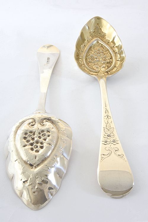 fig 2. George III Silver Berry Spoons 1812