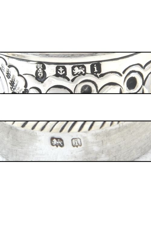 fig 4. Large Edwardian Embossed Silver Sugar Shaker 1908