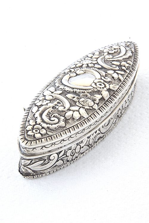 fig 1. Victorian Silver Trinket Box 1890