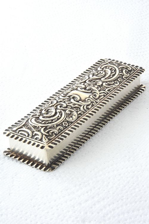 Victorian Silver Trinket Box 1899