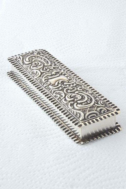 fig 1. Victorian Silver Trinket Box 1899