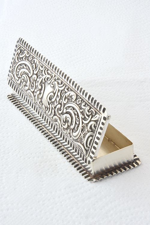 fig 3. Victorian Silver Trinket Box 1899