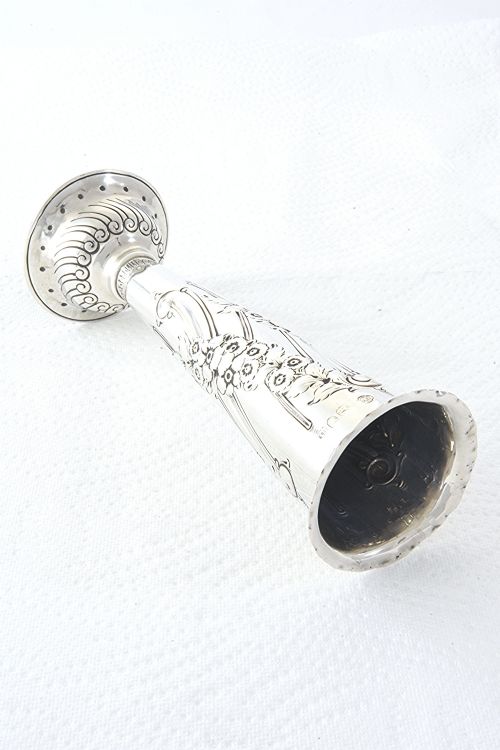 fig 2. Victorian Silver Trumpet Vase 1897