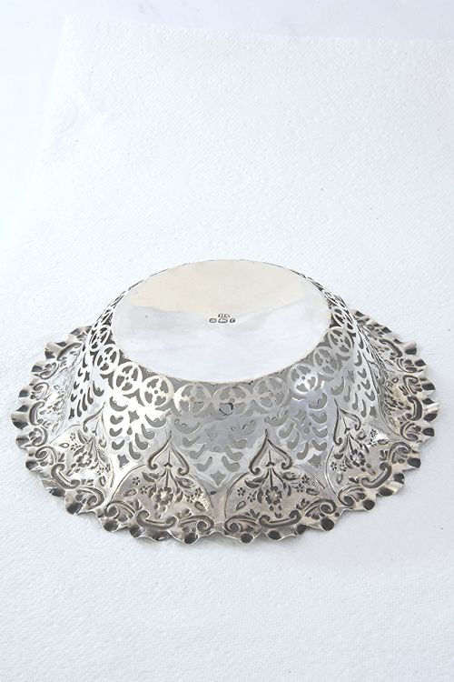 fig 3. Victorian Silver Bonbon Dish 1897