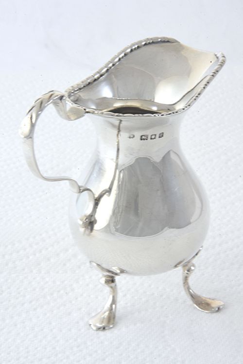 fig 1. Antique Silver Cream Jug 1920