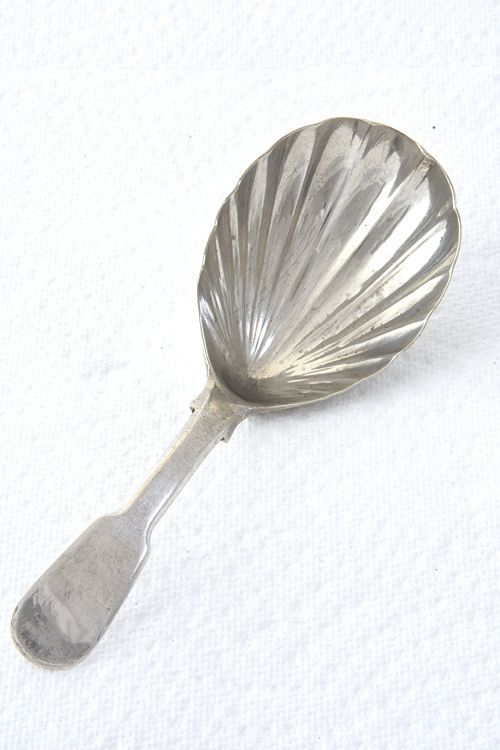 fig 1. George III Silver Caddy Spoon 1818