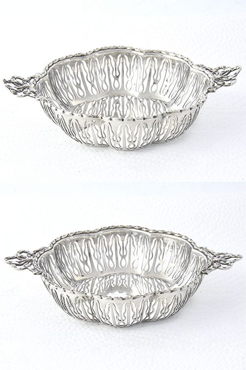 fig 2. Pair of George V Silver Bonbon Dishes 1920