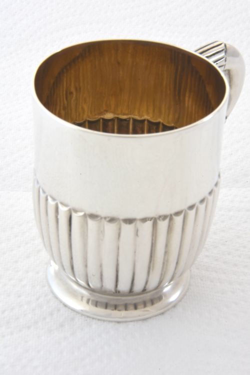 fig 2. Victorian Silver Christening Mug – Walter & John Barnard - 1891