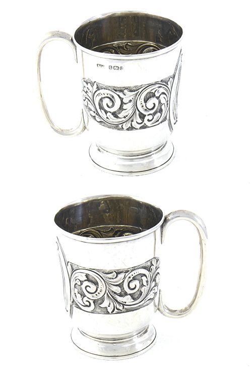 fig 4. Edwardian Silver Christening Mug 1904