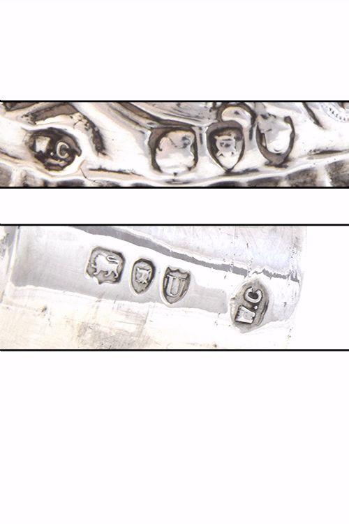 fig 4. Pair of Victorian Silver Candlesticks 1895