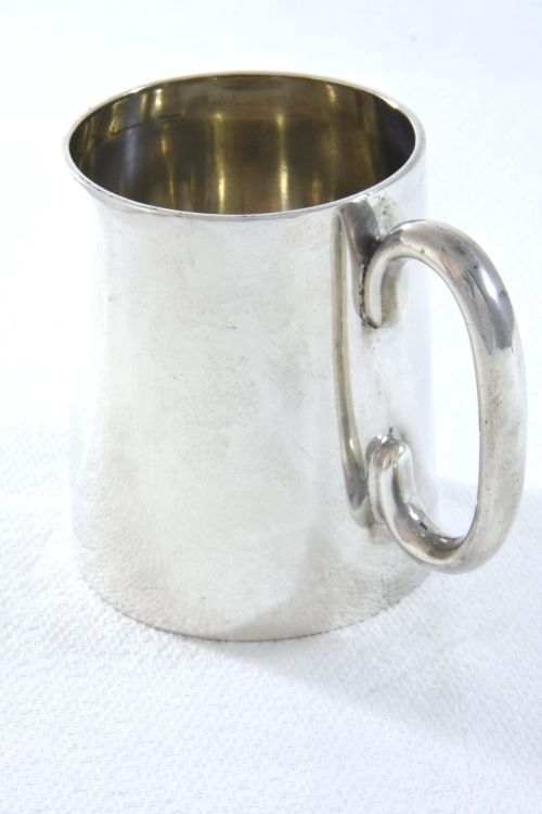 fig 1. Victorian Silver Christening Tankard 1899