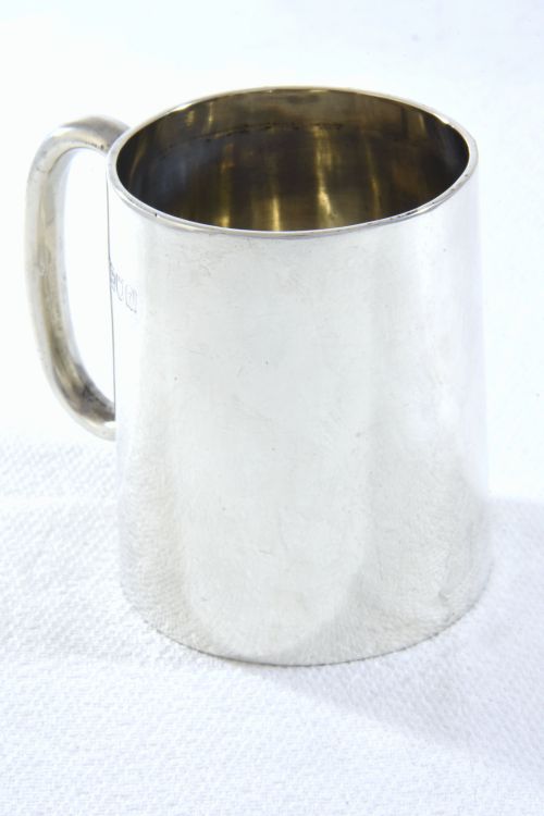 fig 2. Victorian Silver Christening Tankard 1899