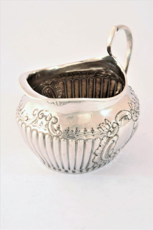 Victorian Antique Silver Cream Jug 1895