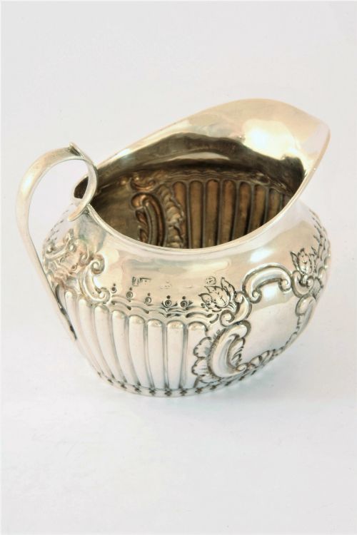 fig 2. Victorian Antique Silver Cream Jug 1895
