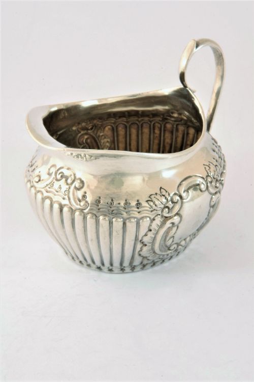 fig 3. Victorian Antique Silver Cream Jug 1895