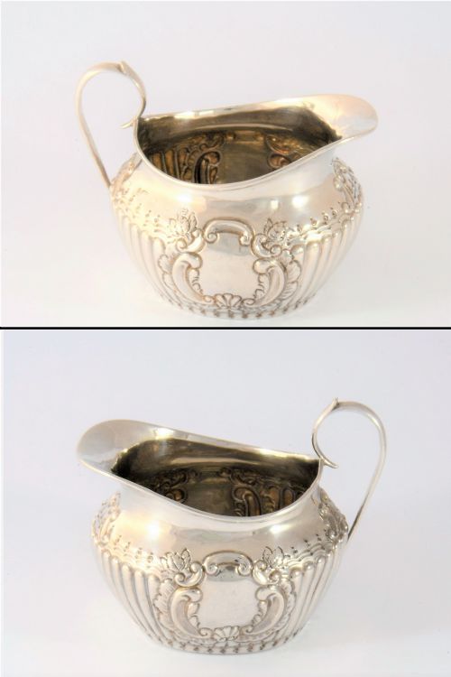 fig 4. Victorian Antique Silver Cream Jug 1895