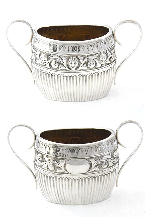 fig 2. Victorian Silver Sugar Bowl 1881