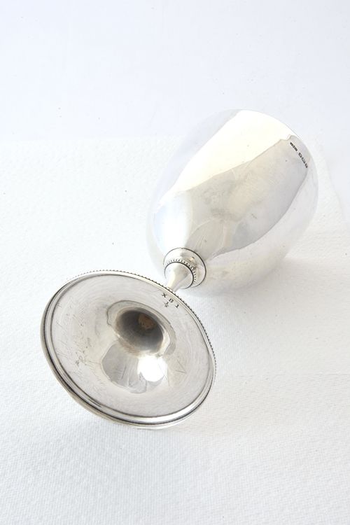fig 3. Edwardian Silver Goblet 1909