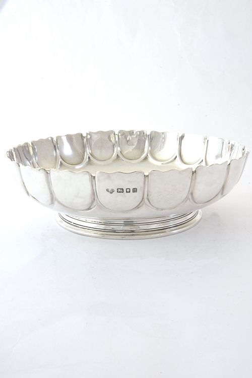 Large George V Silver Bowl 1928