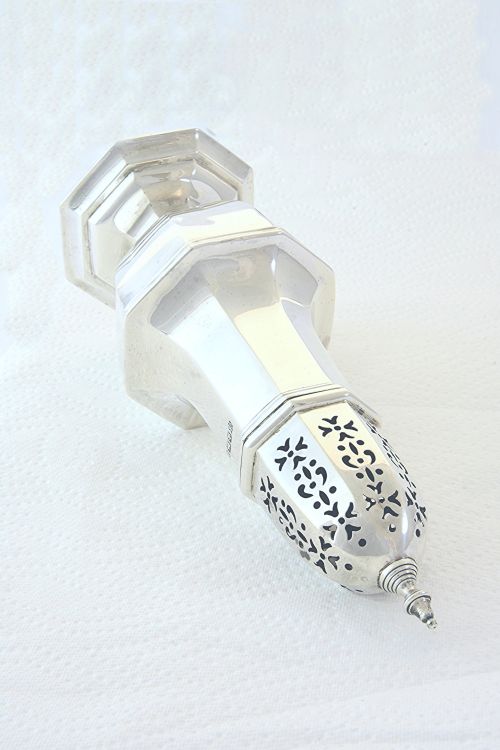 fig 3. Large Victorian Silver Sugar Shaker 1900