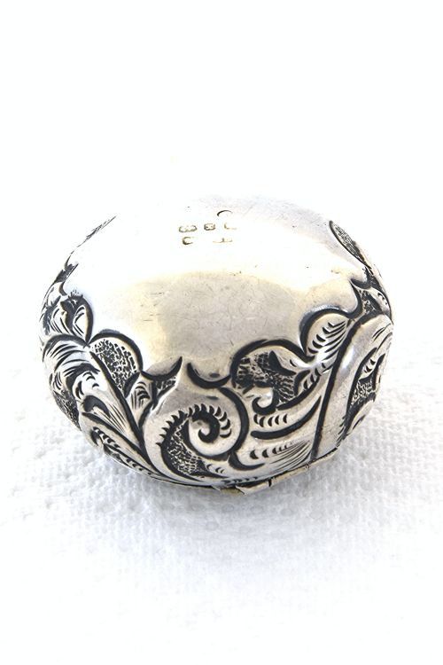 fig 1. Victorian Silver Pill Box 1897