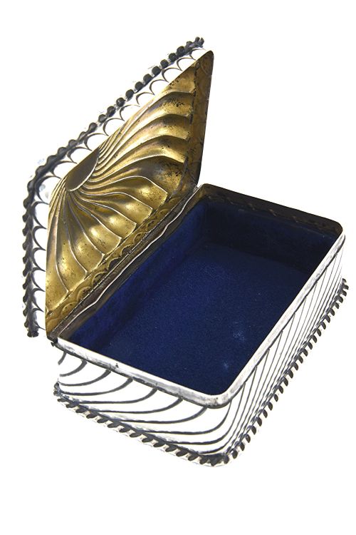 Victorian Silver Trinket Box 1888 / 1906