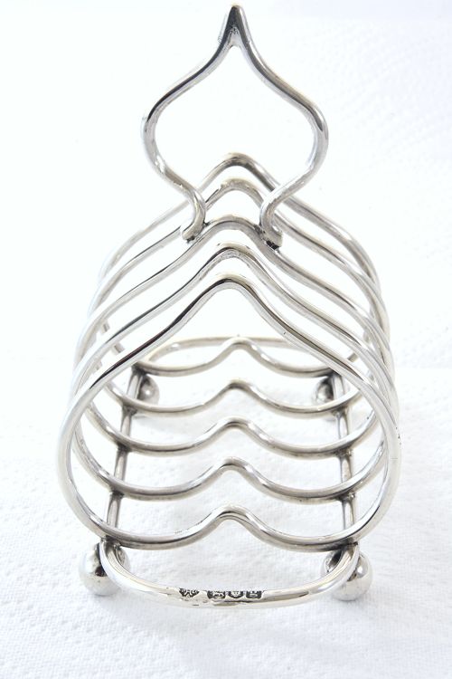 fig 2. Edwardian Silver Toast Rack (4 Slice) 1902