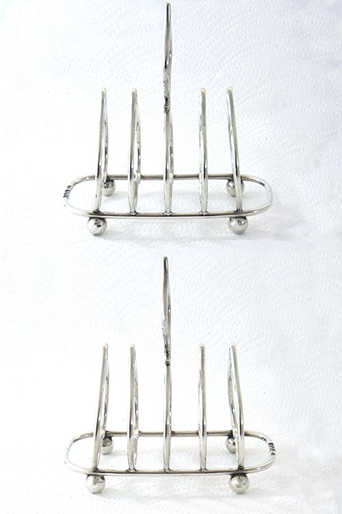 fig 3. Edwardian Silver Toast Rack (4 Slice) 1902