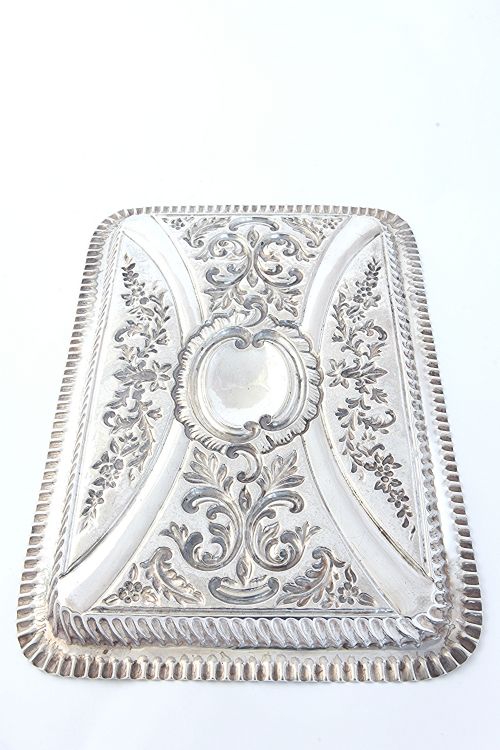 fig 2. Edwardian Sterling Silver Dressing Table Tray 1902