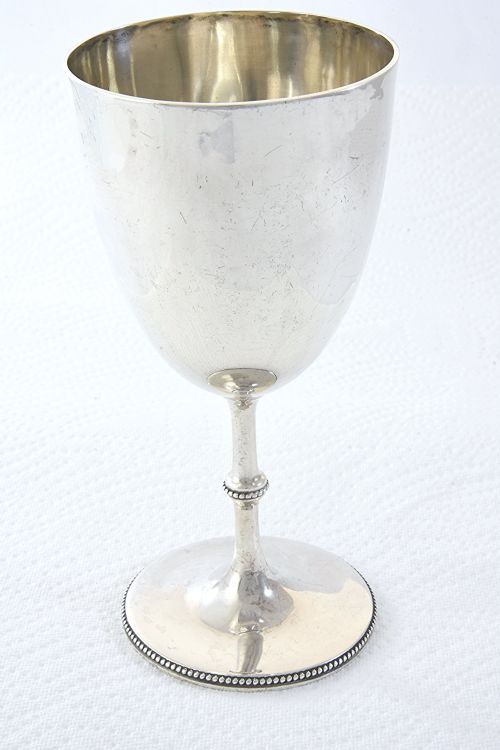 fig 1. Victorian Silver Goblet – Mappin & Webb 1875