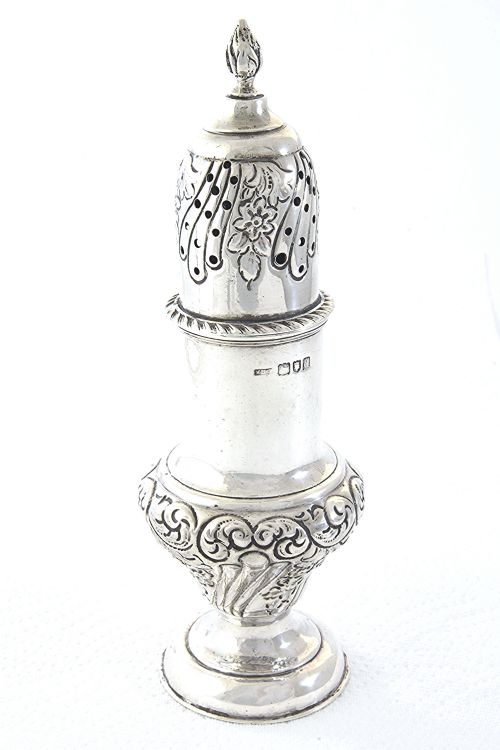 Victorian Silver Sugar Shaker 1899