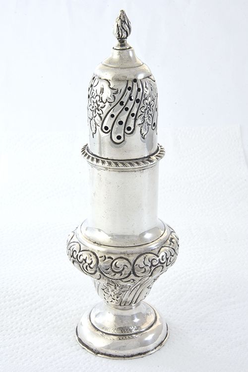 fig 1. Victorian Silver Sugar Shaker 1899