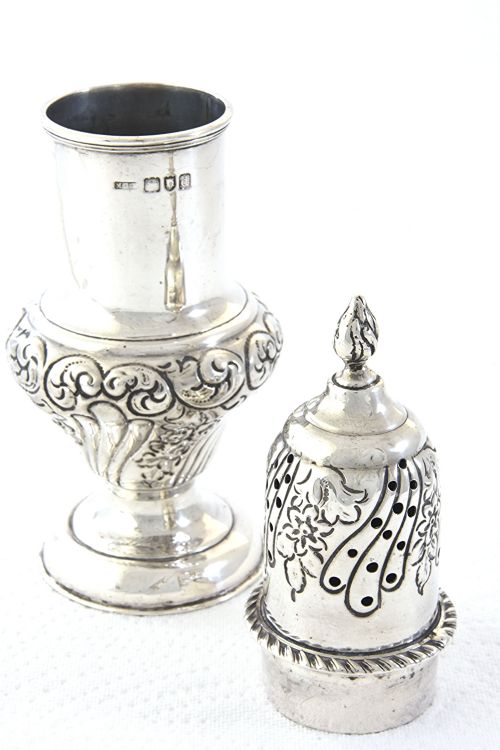 fig 2. Victorian Silver Sugar Shaker 1899