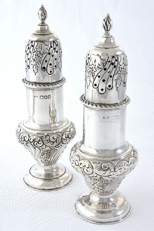 fig 4. Victorian Silver Sugar Shaker 1899