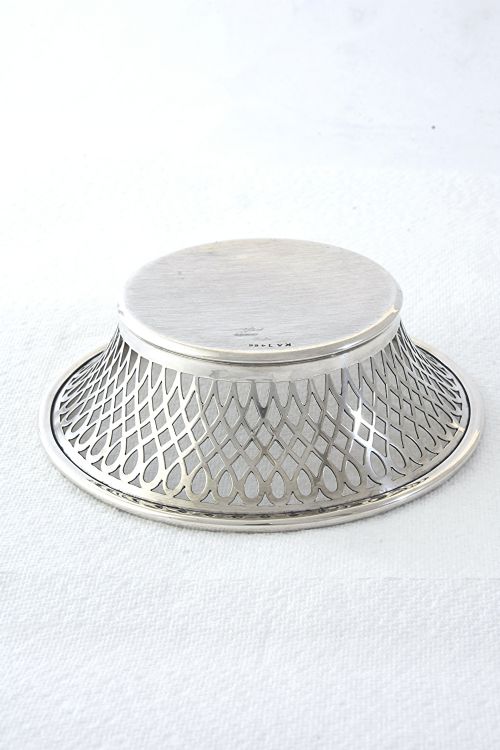 fig 1. Antique Silver Bonbon Dish 1918