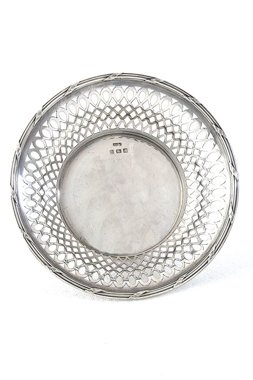 fig 2. Antique Silver Bonbon Dish 1918