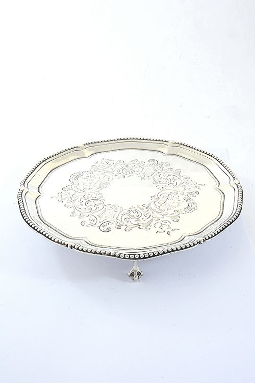 George III Silver Card Tray / Salver 1817