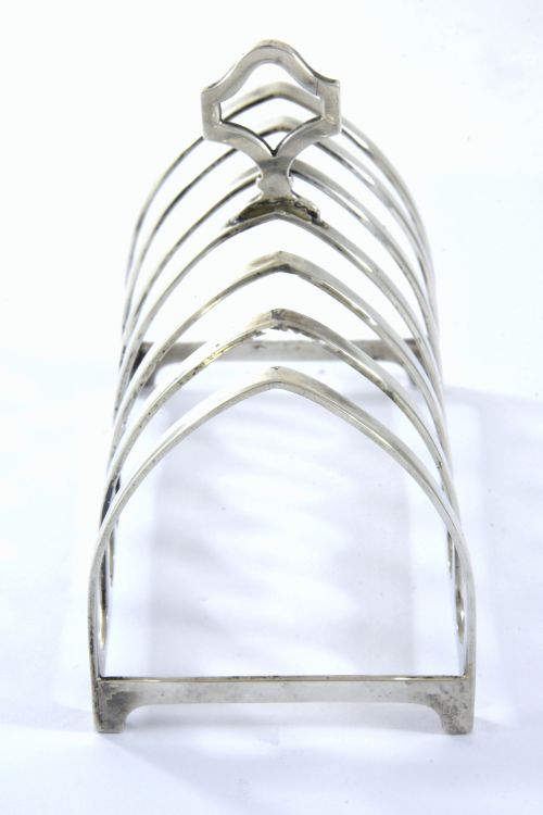 fig 1. Sterling Silver Toast Rack (6 Slice) 1937