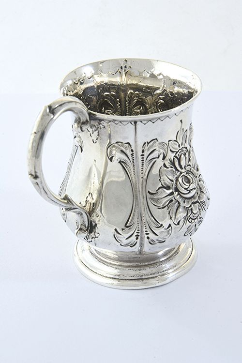 fig 1. Victorian Silver Christening Mug 1858