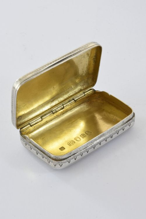 fig 3. George III Silver Snuff Box 1801