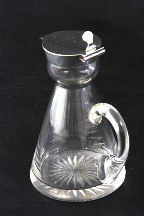 fig 1. Edwardian Silver Mounted Whisky Noggin 1908