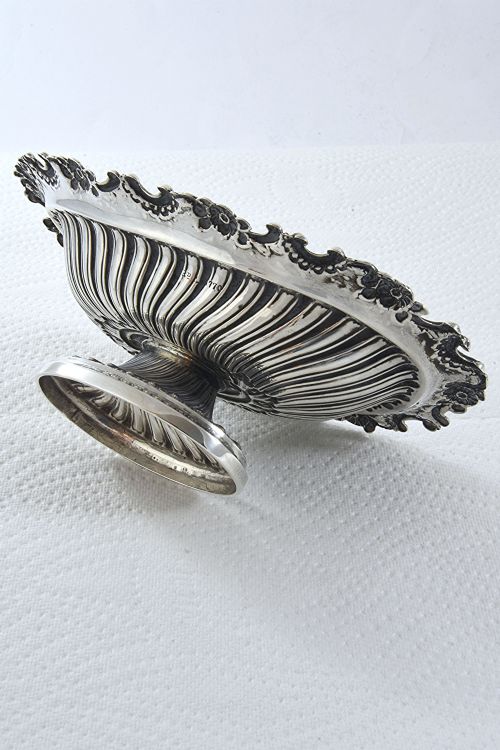 fig 4. Victorian Silver Pedestal Dish 1893